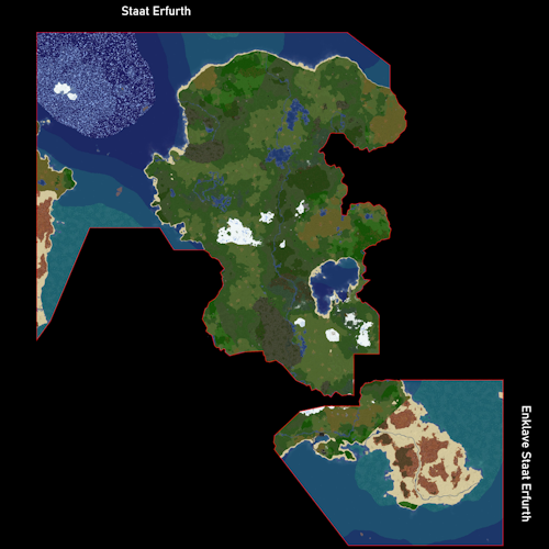 Staat Erfurth Karte